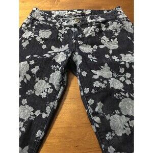 American Eagle Women's Jeans Floral Jegging Stretch Ankle Skinny Size 2 X 29